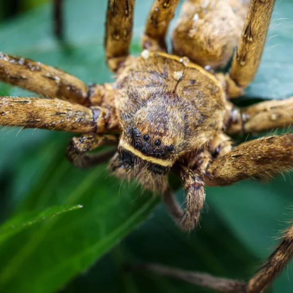 Huntsman spider close up