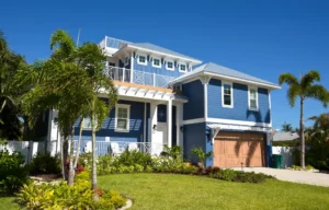 beautiful florida house from the street