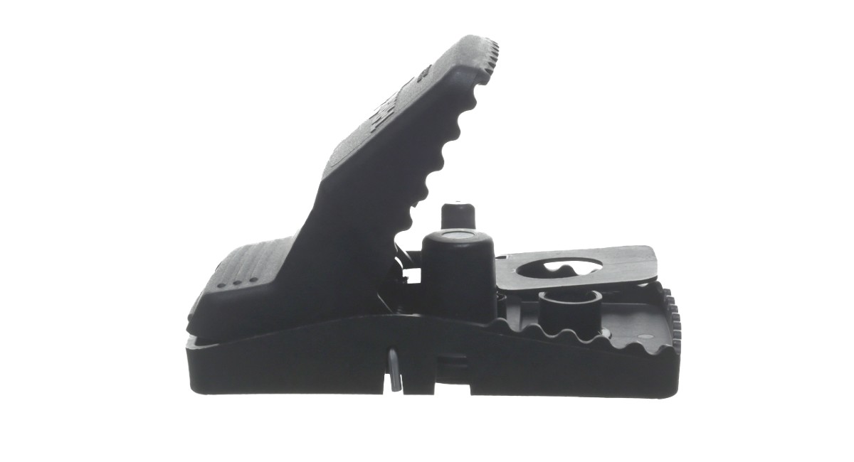 snap trap side view on white background