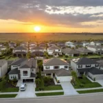 row of suburb houses in florida