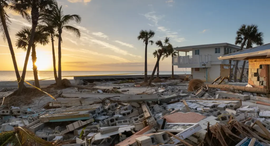 Home storm damage in Florida