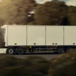 big refrigerated truck on the road
