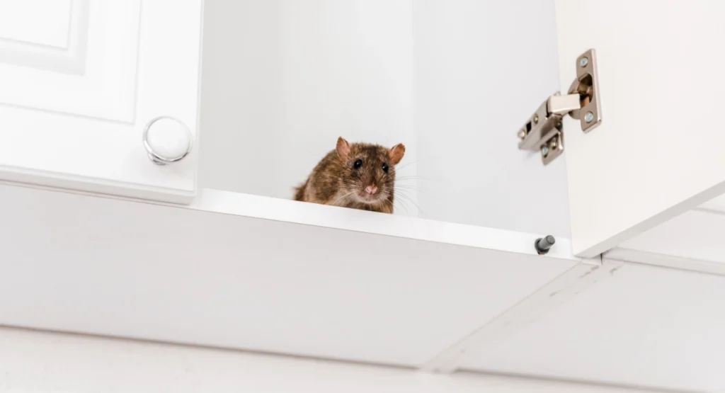 Rat in a cupboard